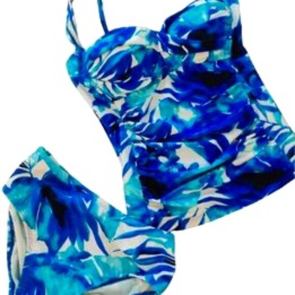 Two-piece Tankini Size 10 New - Picture 1 of 3